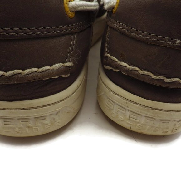 Sperry Topsiders/ Medium Gray Leather/ Men's Size 9 - Picture 4 of 7